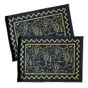 さかな柄ランチョンマット2枚セット横幅46x縦幅32cmT-940150