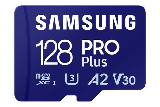 Samsung PRO Plus microSD Speicherkarte (MB-MD128SA/EU), 128 GB, UHS-I U3, Ful...