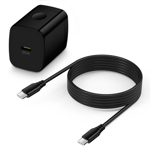 Hootek USB C 充電器 35W iPhone17 急速充電器 Type-C + 60W PD ケーブル*1.5M GaN採用/PPS&PD3.0対応/PSE認証 ACアダプター USB コンセント タイプC 電源アダプター Type-C