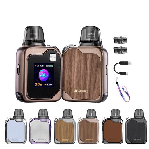 【MTL&RDL向け】LostVapeUrsaBABY3PodKitvape電子タバコポッド型ウルサベイプスターターキット小型30W1200mAHコンパクト水蒸気タバコでんしたばこ充電式KIT1.3’’TFTスクリーン