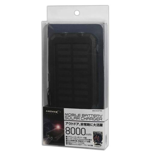 入力 DC5.0V 2.A ソーラーパネル DC5V/0.3A(MAX) 充電時間 約5時間 出力 最大2.4A(合計出力) 保護回路 過充電、過放電