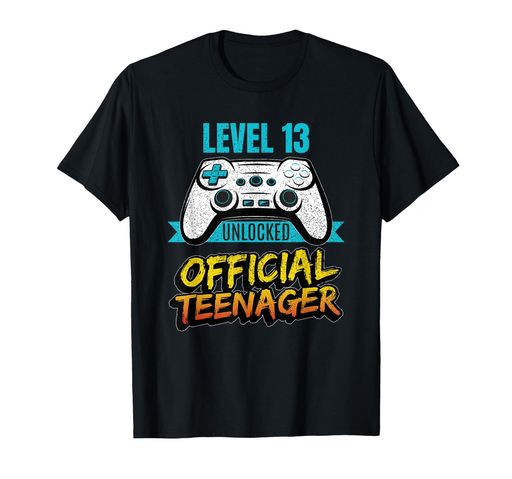 ヴィンテージ13歳の誕生日プレゼント、ティーンエイジャーゲーマー愛好家ギフトTシャツ
