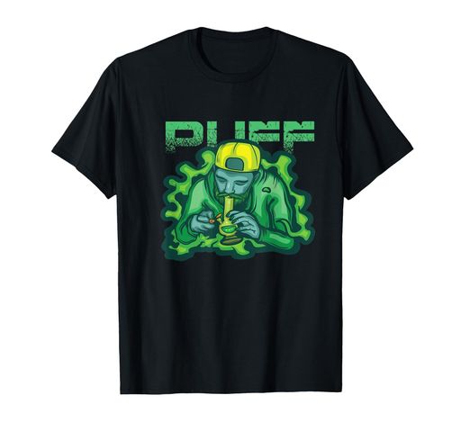 パフ雑草ギフト医療マリファナ大麻Tシャツ
