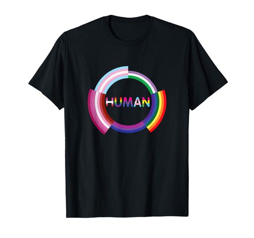 ゲイプライドHumanGayLGBTPrideRainbowFlagGiftTシャツ