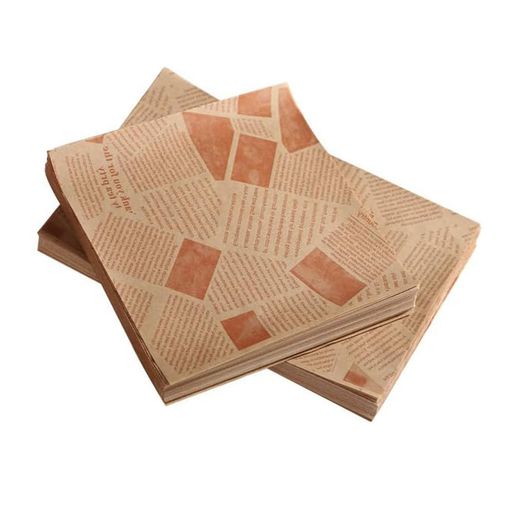 使い捨てサンドイッチラップワックスペーパーシート耐油紙敷き紙揚げ物包み紙ピクニックレストランパーティー紙食品包装食品用(50枚入)(18*18cm)(50)