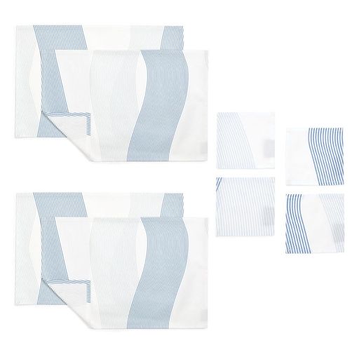 スタイルデコール(STYLEDecor)2点セットランチョンマットラミネート4枚+コースターラミネート4枚ダイニングテーブルパーティーテーブルコーディネートウォ...