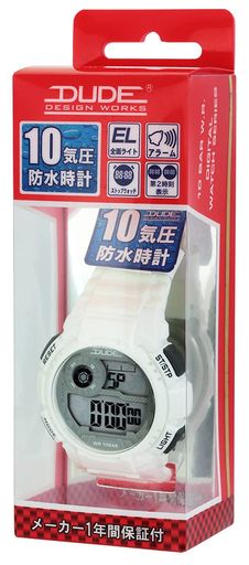 10気圧防水のデジタルウォッチ