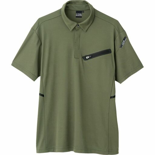 XEBEC半袖ポロシャツ6110-36-LLカーキ6110-36-LL