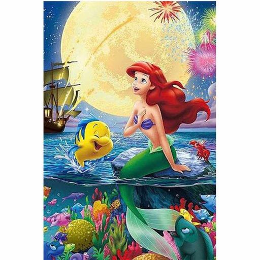 樂天商城 - クロスステッチキット ダイヤモンドの絵画 赤毛の人魚アリエルダイヤモンド塗装 ダイヤモンドアート 全面貼り付けタイプ ビーズアート 5D モザイクアート ハンドメイド DIY 手芸キット(…