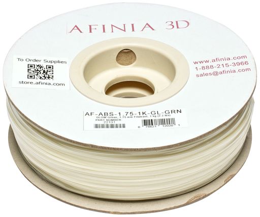 AFINIA(アフィニア) 純正スペシャルABSフィラメント グロー/グリーン 1kg