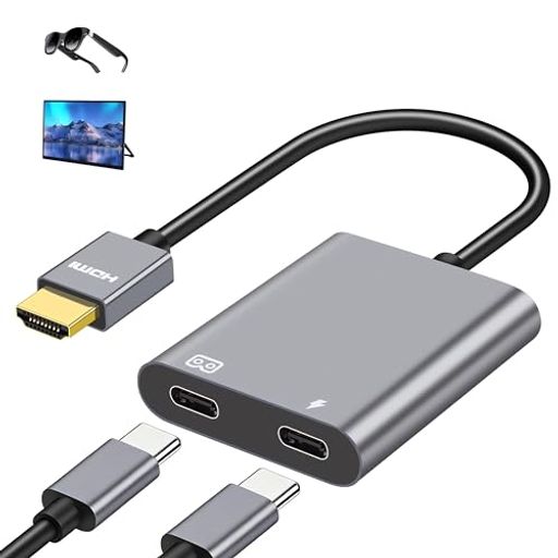 HDMI to USB C 変換アダプタ 4K@60Hz hub One Air pro2 AR スマート グラス HDMI モニター拡張アダプター Adapter ARスマートグラス Ray-N0 Air 3s/R0ki-d/TCL nxtwear