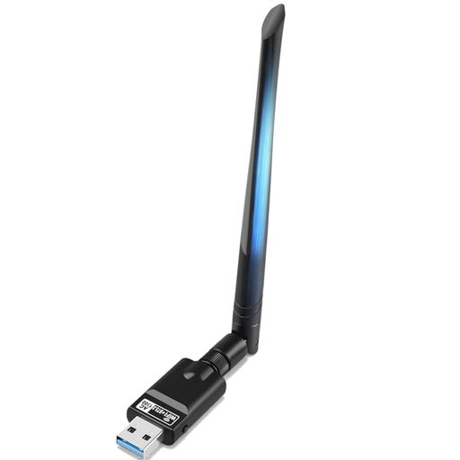 【1台2役!Wi-Fi+Bluetooth5.0両対応】 USBポート1つで、高速Wi-FiとBluetooth5.0機能を同時に拡張。ワイヤレスマウス、イヤホン、キーボードなどのBluetooth機器を最大7台まで同時接続可能です。デスク周りのケーブルを減らし、スッキリとした作業環境を実現します。 【1300Mbps高速通信・デュアルバンド対応】5GHz帯(867Mbps)と2.4GHz帯(400Mbps)のデュアルバンドに対応。USB 3.0ポートの採用により、従来のUSB 2.0より約10倍速い転送速度を実現しました。大容量データの転送、4K動画、オンラインゲームも遅延なく快適に楽しめます。 【5dBi高感度アンテナ・180°回転可能】 強力な5dBi高感度アンテナを搭載し、電波をしっかりキャッチ。壁などの障害物がある部屋でも、安定した接続を維持します。アンテナは180°自由に角度調整ができるため、設置場所に合わせて最適な受信感度に調整可能です。 【幅広い互換性・テレワークに最適】 Windows 11/10/8.1/8/7など、主要なWindowsシステムに幅広く対応。