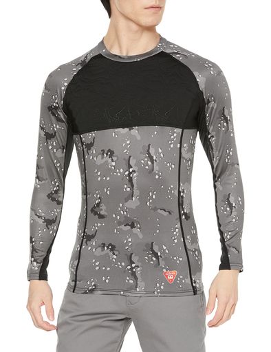 [クロダルマ]作業用Tシャツクロダルマシャツメンズ480-迷彩チャコールLL