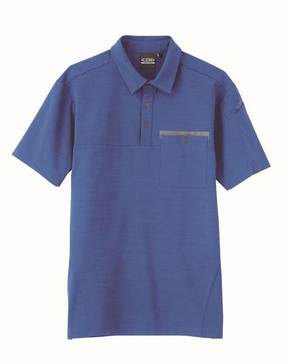 ジーベック(Xebec)半袖ポロシャツロイヤルブルーSS6670-46-SS