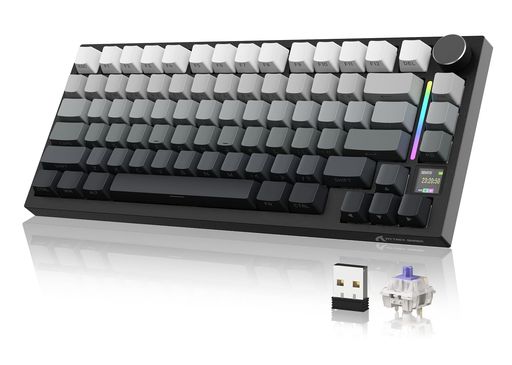 【75%配列・3モード対応ワイヤレスメカニカルキーボード】ATTACK SHARK X820ULTRAは、80キーの75%コンパクト配列を採用したゲーミングキーボードです。BT、2.4GHzワイヤレス、有線の3モード接続に対応し、ワイヤレスキーボードとしても有線PCキーボードとしても使用可能。4000mAh大容量バッテリーを搭載し、ゲーム、オフィス、タイピングなど幅広い用途に対応します。省スペースなコンパクトキーボード設計により、マウス操作スペースを広く確保したいFPSゲーマーやデスク環境をすっきりまとめたい方にもおすすめです。 【ガスケットマウント・5層静音構造・1.2mm FR4基板】本格的なカスタムメカニカルキーボードで採用されるガスケット構造を搭載。1.2mm FR4ガラス繊維基板には1キーごとのスロット加工を施し、しなやかな反発感と均一なキータッチを追求しています。PORONフォーム、IXPEスイッチパッド、PETサウンドパッド、EPDM消音フォーム、シリコンボトムパッドによる5層吸音・静音設計で、内部の空洞音や反響音、振動を軽減。