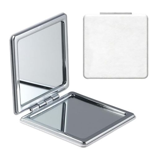 【商品仕様】:折りたたみ時サイズ:約72x72mm、重量:約80g、持ち運びに便利です。色:ホワイト。形状:正方形。 【材質】:金属、ガラス、PUレザーを使用したエレガントなデザイン。上品で頑丈、軽量、携帯性に優れ、シンプルでモダンな仕上がりです。 【デザイン】:180度完全に開き、任意の角度で固定可能。片面は通常の鏡、もう片面には2倍の拡大鏡を搭載。メイクや細部の確認に便利で、鮮明な反射を提供します。 【持ち運びに便利】:手のひらサイズほどのコンパクトな手鏡で、薄型軽量。立てかけることもでき、角度も自由に調節可能です。 【幅広い用途】:この両面コンパクトミラーは、車内、外出先、飲酒後など、様々な場面でご利用いただけます。バッグに入れておけば、いつでも手軽にメイク直しや細部のチェックができ、外出、旅行、ビジネスシーンでも便利です。