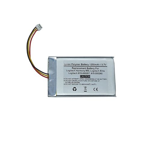 3.7V 1250mAh Battery For Logitech Harmony 950,Logitech Elite,Logitech 915-000257, 915-000260 Remote Control, Logitech