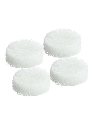 まめいたシンク洗いスポンジスペア約6.5x6.5x2cmホワイト4個セット裏表使える取り換え簡単水だけで洗え..