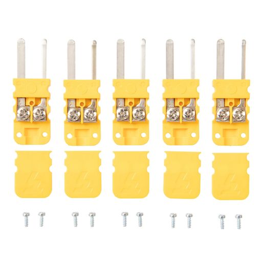 林電工(HayashiDenko)熱電対用マイクロコネクタープラグKタイプ黄31.7x11x5.8mm5個入りMiHM-K-5P