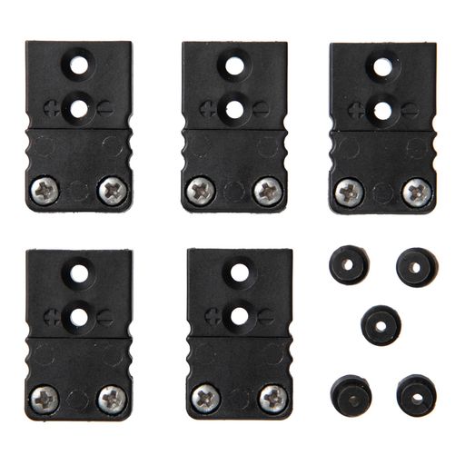 林電工(HayashiDenko)熱電対用ミニチュアコネクタージャックJタイプ黒25.4x16x8mm5個入りMHF-J-5P