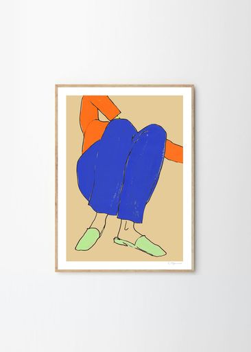 THEPOSTERCLUBポスタークラブLyingDowninBlueandRed50x70cmRosieMcGuinness