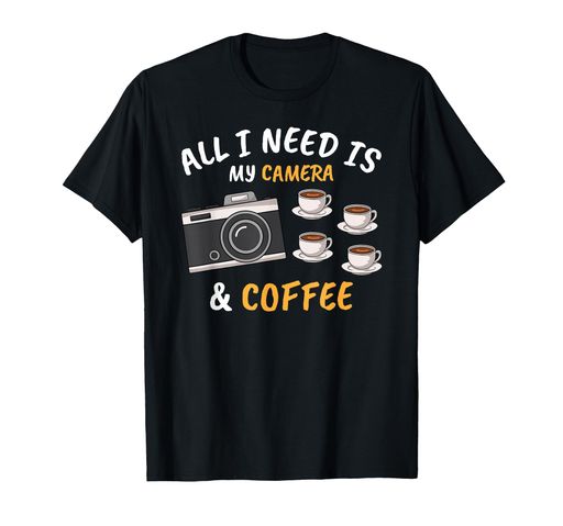 写真家カメラ写真撮影コーヒーTシャツ