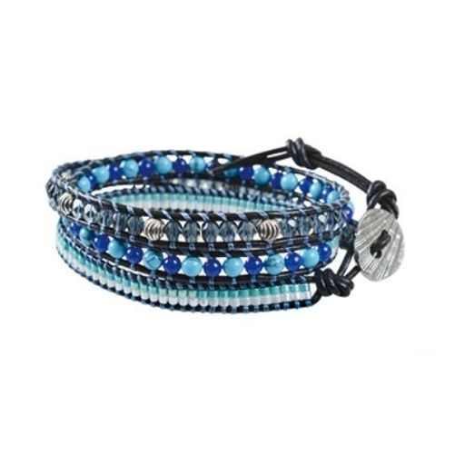 MIYUKIラップブレスレットキットパート2ターコイズ/BFK-394[ビーズキット/デリカビーズ/ミユキ]