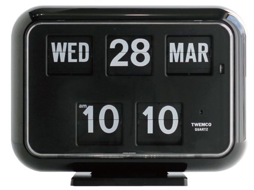 TWEMCO(トゥエンコ)掛け時計置き時計兼用パーペチュアルカレンダー機能QD-35Black