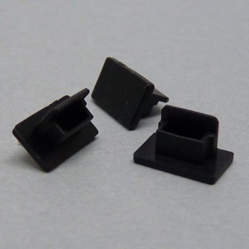 テクノベインズ USB Mini-Bタイプ用 キャップ(黒) つまみなし 6個/パック USBMBCAPK-B0-6