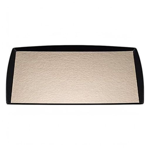 J-kitchensランチョンマット盆日本製シンプルで豪華な盆トレー尺5縁高わたらせ長角木目シャンパンゴ-ル..