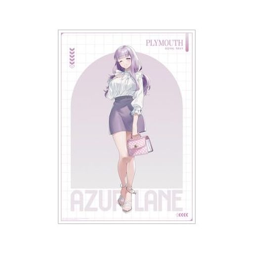 アズールレーン描き起こしプリマスサマーファッションver.A3マット加工ポスター