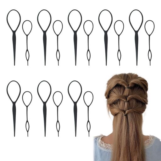 【ヘアアレンジスティック】ヘアアレンジスティックはカーブ形状が特徴で程よい硬さとしなりが良いので、 頭皮に沿うようにスムーズに髪を引き出すことが可能になりました。 今まで難しかった髪の毛でリボンを作ったりなど、難易度の高いヘアアレンジもクグリンで簡単 につくることができます。 【高品質の素材】高品質のPP材質を用いて作られ、柔らかく、丈夫で耐久性があり、程よい硬さで扱いやすく、破損しにくい、尚且つ強度もあり、頭皮を傷つける心配もないので安心してお使いいただけます。 【商品のサイズ】大:約 5.8cm x 18.5cm / 小:約 4cm x 14.5cm。軽量で、持ち運びに便利。大きいサイズと小さいサイズの2本セットになっているので髪の量や、 アレンジ箇所などによって使い分けてい ただくことも可能です。 【使いやすい】大きいサイズはヘアアレンジの定番、くるりんぱ、逆リンパ、ゴム隠し、後ろ毛隠し、などにおすすめ。小さいサイズは指で掴むことの出来ない少量の毛束や、細かいゴムの結び目に使うことで後ろ毛が残らずキレイにセットすることが出来ます。