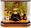 【北寿】兜ケース飾り彫金伊達兜六角NT龍