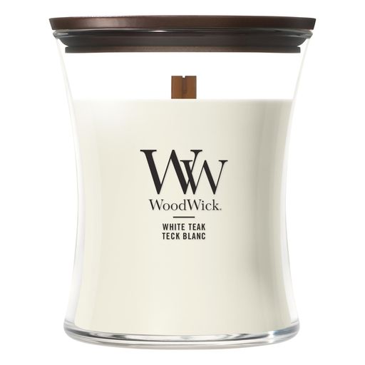 WoodWick ウッドウィック JARS ジャー Mサイズ ホワイトチーク WHITE TEAK アロマキャンドル[並行輸入]