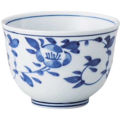 山下工芸湯呑み強化磁器φ8x5.7cm(150cc)花唐草煎茶15026780