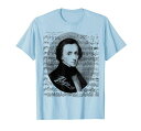 ピアノ弾き語りギフト-フレデリック・ショパン音楽Tシャツ