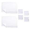 スタイルデコール(STYLEDecor)2点セットランチョンマット綿100%4枚+コースター綿100%4枚ダイニングテーブルパーティーテーブルコーディネートホワ...