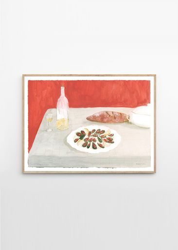 THEPOSTERCLUBݥBodegonconMejillones30x40cmMarinaGarciaFernandez