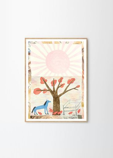 THEPOSTERCLUBポスタークラブBlueHorse30x40cmAlexandraRavskaya