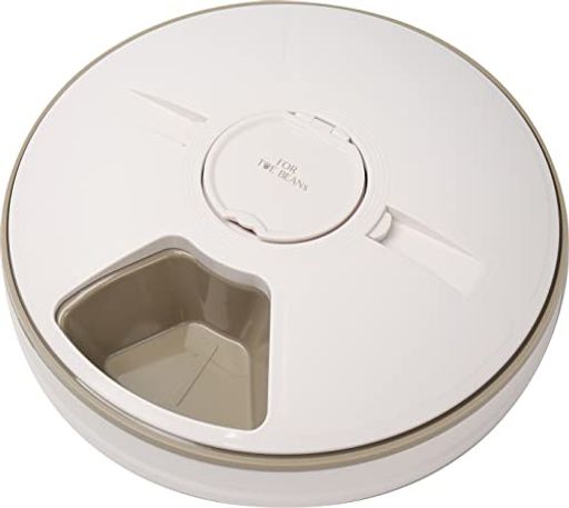 マクロス フォトウビーンズ 自動給餌器 犬 ネコ 室内 ペット 回転式オート お留守番 タイマー ペットフィーダー 餌やり機 ウエット ドライ 両用 6食 MCP-10