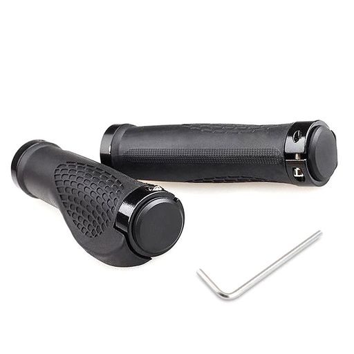 素材:ゴム、アルミニウム合金 。外径20-23MMのハンドルバーに適合します。 重量:二つは約142Gです。 【セット内容】:自転車 ハンドルグリップ*2本+六角レンチ*1本。 使いやすいハンドルグリップです。マウンテンバイクやクロスバイクなど様々な種類の自転車にお使い下さい。 ネジでしっかりと固定するダブルロックオンタイプ。グリップがずれにくく、ロック部分はアルミニウム合金素材。どんな車体ともマッチして、とってもおしゃれ!