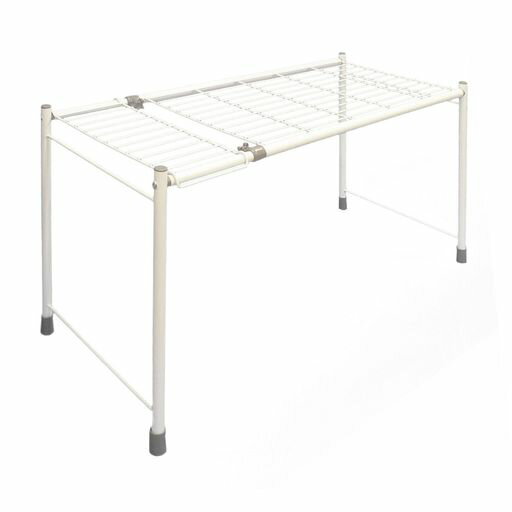 HEIANSHINDO押入れ収納棚横伸縮ホワイト幅71~92cm高42cm奥行37cmSOK-10平安伸銅工業