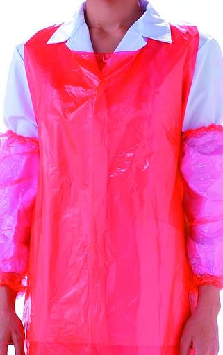 パリス(Paris)カラーエプロン(ショート)レッド200枚