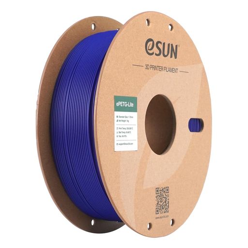 eSUN ベーシック PETG フィラメント 1.75mm、3Dプリンターフィラメント PETG、寸法精度 +/- 0.05mm、1KGスプール(2.2ポンド)3Dプリンター用フィラメント、ソリッドブルー