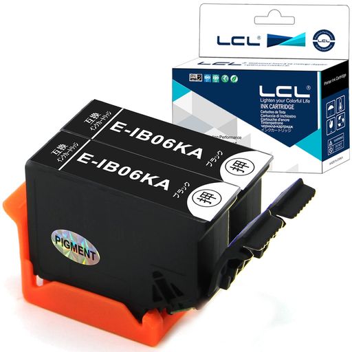 LCLエプソン用IB06IB06KA(2パックブラック)互換インクカートリッジ顔料ICチップ残量表示検知機能付き対..