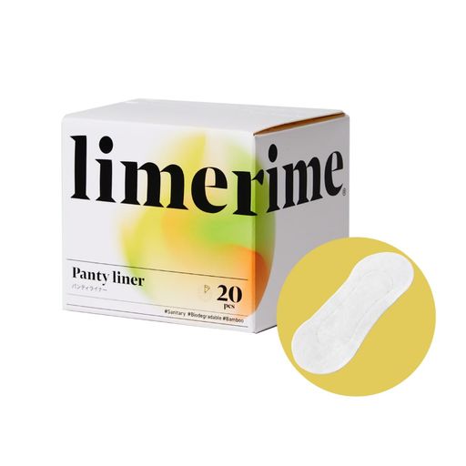 ライムライムパンティライナー20枚入りおりものシート肌に優しい自然素材抗菌防臭制電
