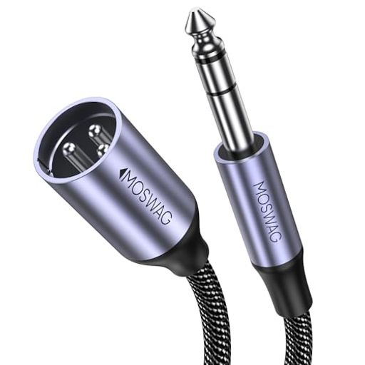 [6.35 mm回転XLRステレオケーブル]MOSWAG 6.35 mm TRSからXLRコモンナイロンケーブルは、6.35 mm TRS(スピンドルスリーブ)コモンコネクタを有するオーディオ機器をXLRコモンコネクタを有する機器に接続することを目的としている。これにより、オーディオ転送のバランスがとれ、専門的なオーディオアプリケーションに適しています。 [幅広い互換性] MOSWAG 6.35 mmからXLRコモンステレオケーブルは各種オーディオ機器と互換性があり、ミキサー、アンプ、マイク、スピーカー、オーディオコンソールなどの機器を含み、6.35 mm TRSコモンまたはXLRコモンコネクタを有する機器間の接続を容易にした。 [設計と材料]MOSWAG 1/4インチからXLR公立音声ナイロン編み糸は高級設計のケーブルであり、ユーザーに一連のメリットを提供している。このナイロンロープの重要な利点の1つは、絡まりを防ぐことができることであり、オーディオケーブルをよく使う人にとっては大きな悩みかもしれません。さらに、ロープは、さまざまな使用条件に容易に適応できるように、より大きな柔軟性を提供します。
