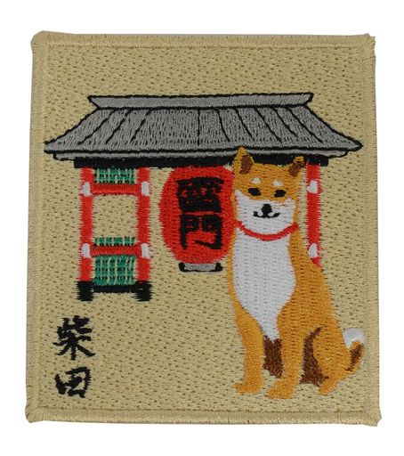 フレンズヒルかみなりもんしばたワッペンマグネットベージュHW-382-190