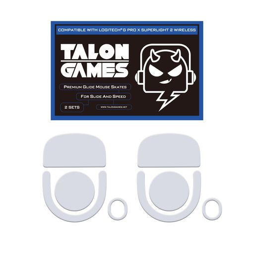 TALONGAMESマウスソールロジクールLogicoolGProXSuperlight2Wirelessワイヤレス用2セット入りプレミアムグライドマウススケートマウスフィート用2sets高耐久超低摩擦Super(2.0)