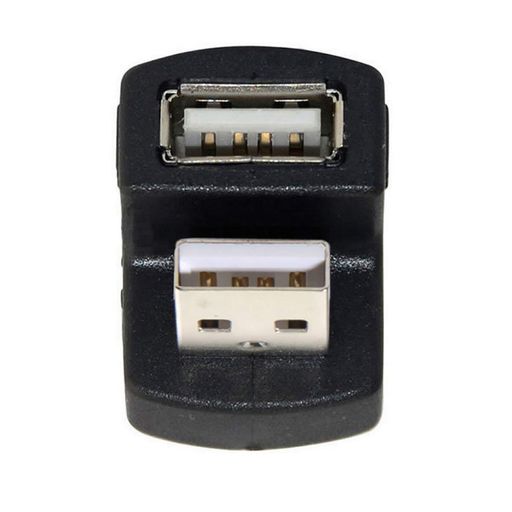 xiwai下向きUSB2.0アダプターAオス-メス延長90度180度360度ブラック